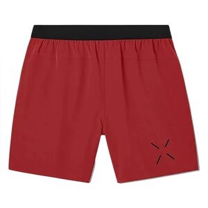 Ten Thousand Men's Interval 7" Lined Short in Lava Large